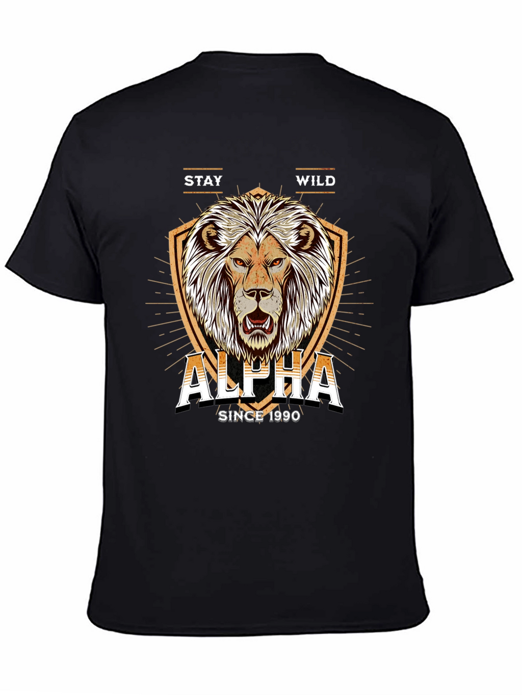 Alpha Lion Graphic Tee - Stay Wild Since 1990