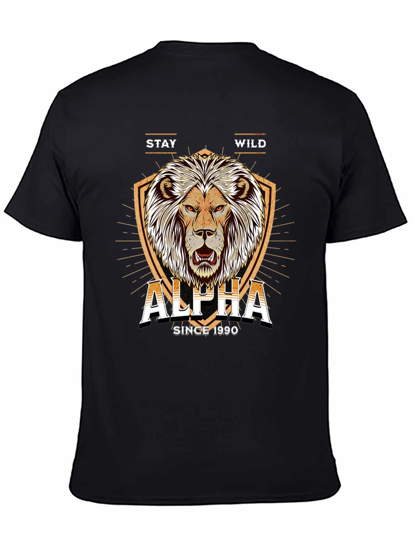 Alpha Lion Graphic Tee - Stay Wild Since 1990