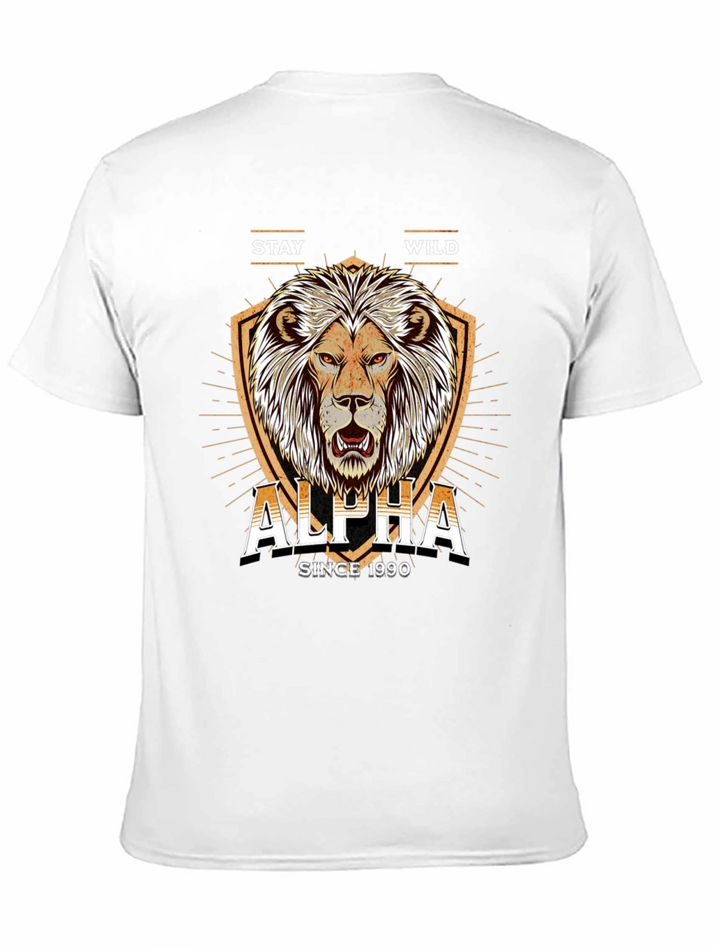Alpha Lion Graphic Tee - Stay Wild Since 1990