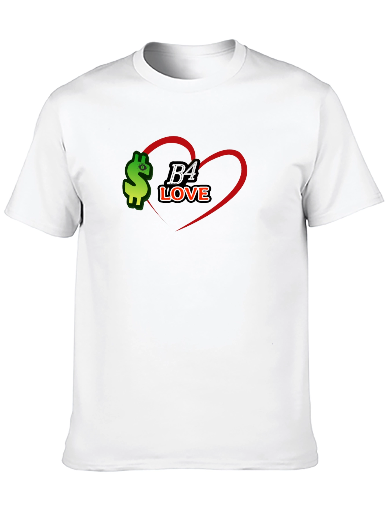 B4 Love Black Tee - Stylish Graphic Print T-Shirt