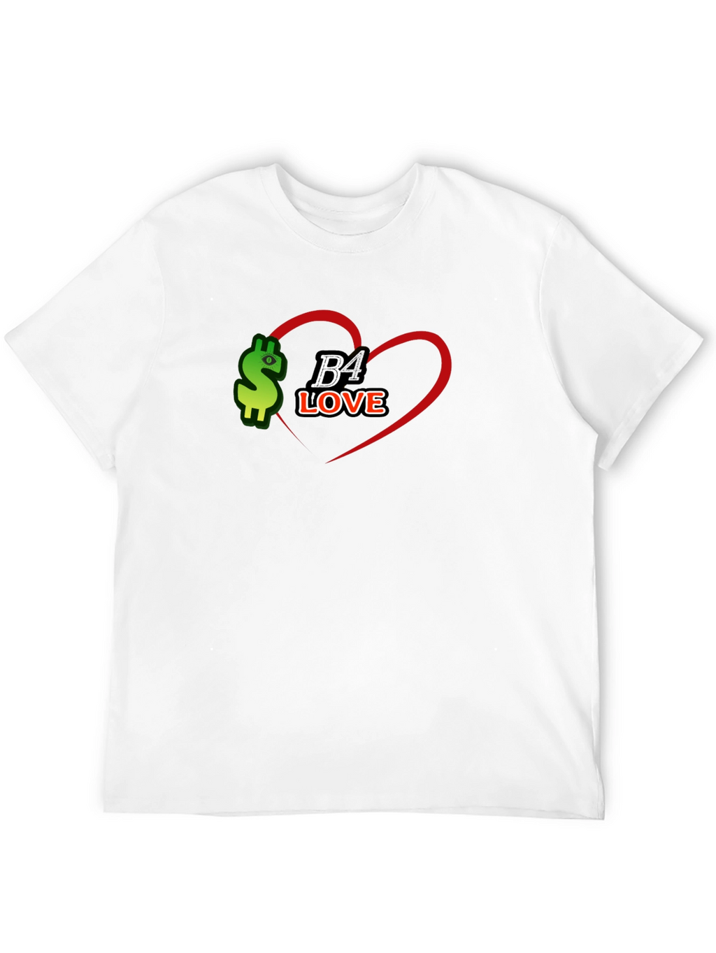 B4 Love Black Tee - Stylish Graphic Print T-Shirt