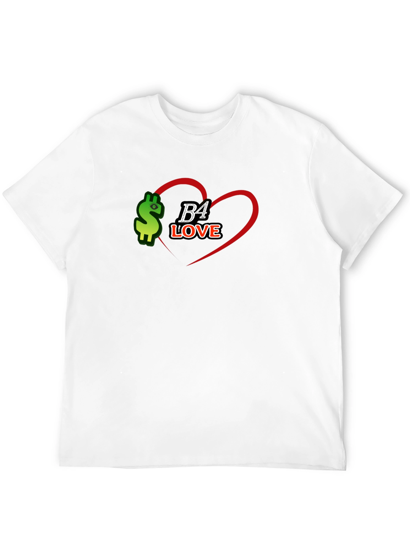 B4 Love Black Tee - Stylish Graphic Print T-Shirt
