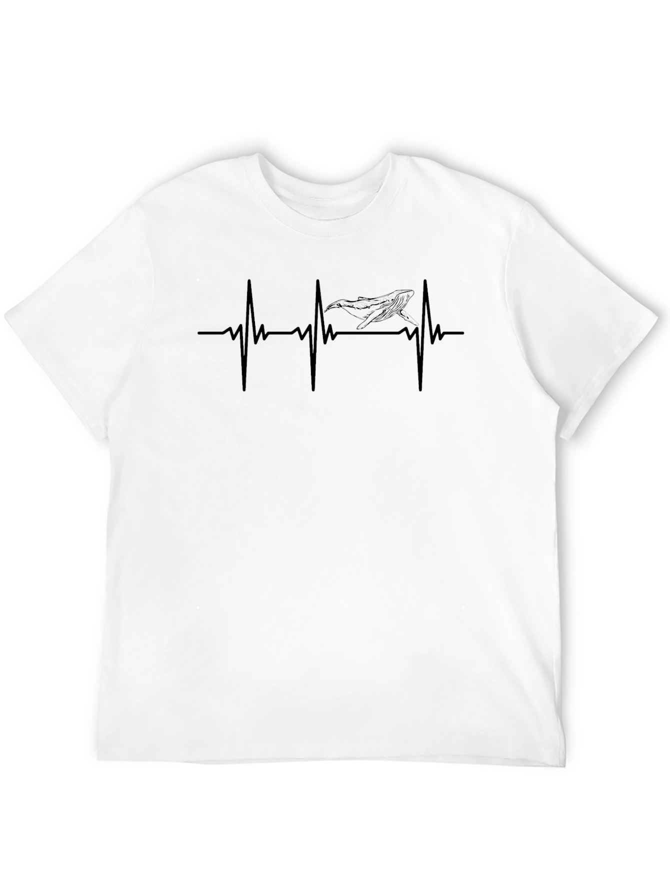 Heartbeat Whale Graphic T-Shirt