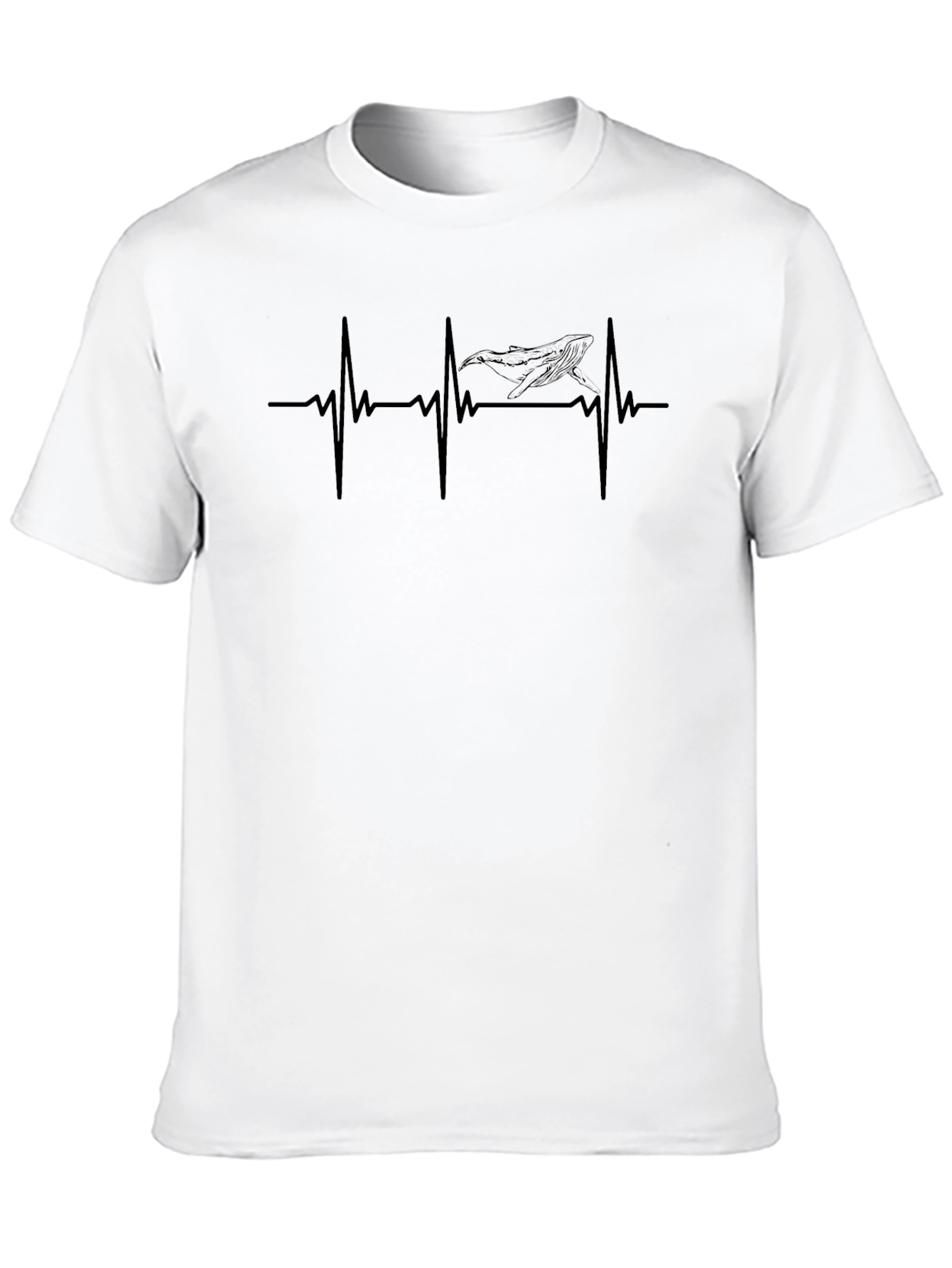 Heartbeat Whale Graphic T-Shirt