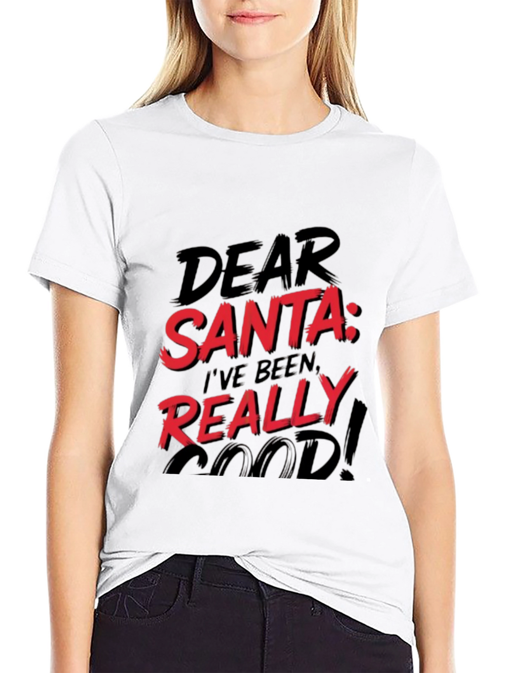 Dear Santa Funny Christmas Graphic Tee