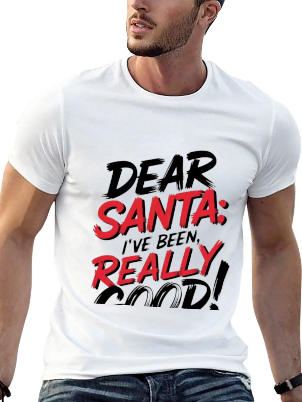 Dear Santa Funny Christmas Graphic Tee