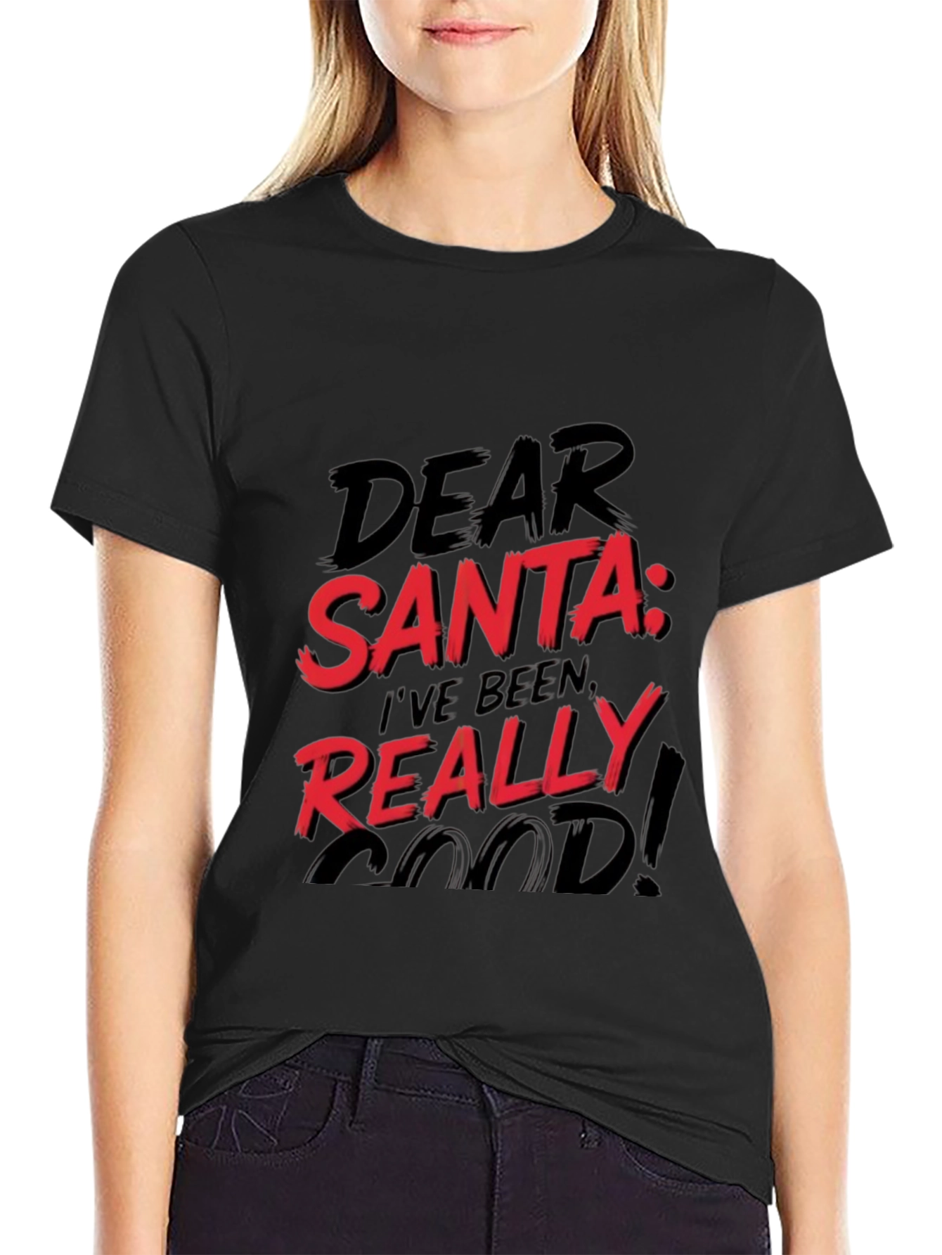 Dear Santa Funny Christmas Graphic Tee