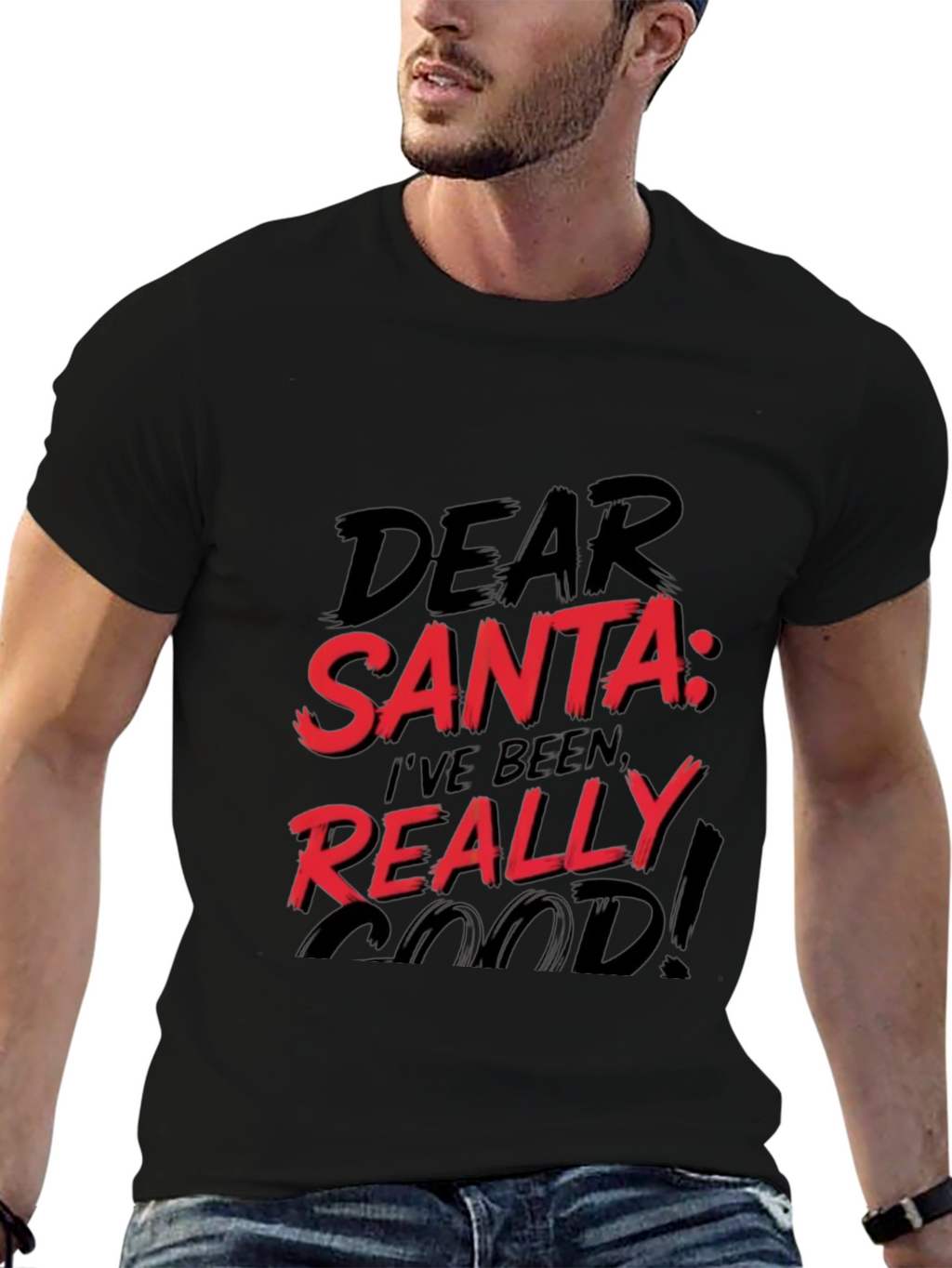 Dear Santa Funny Christmas Graphic Tee