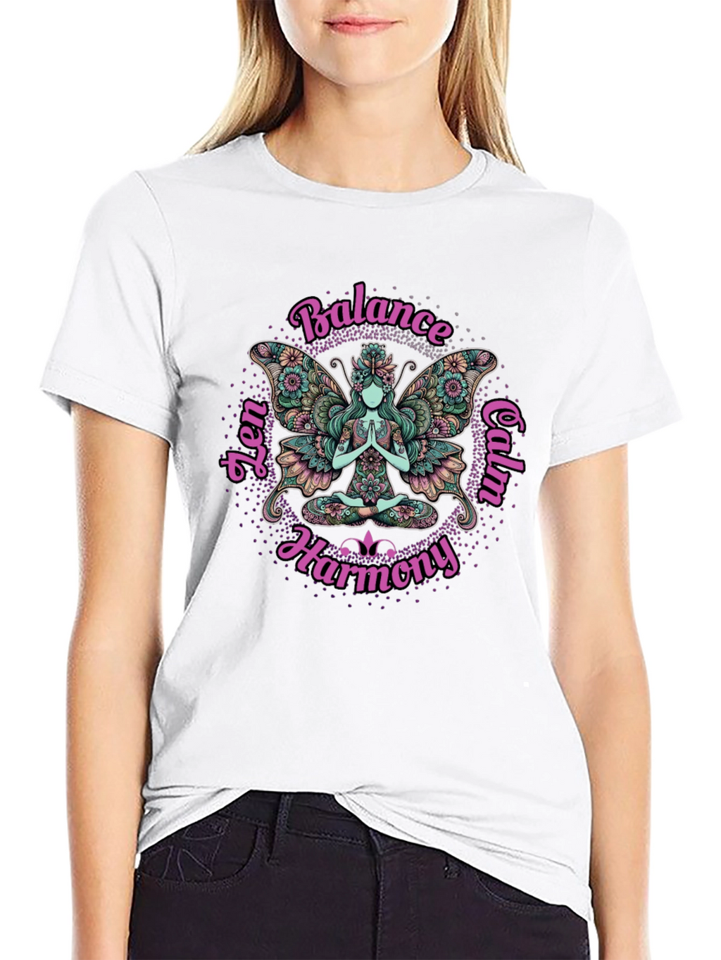 Zen Fairy Balance Graphic T-Shirt