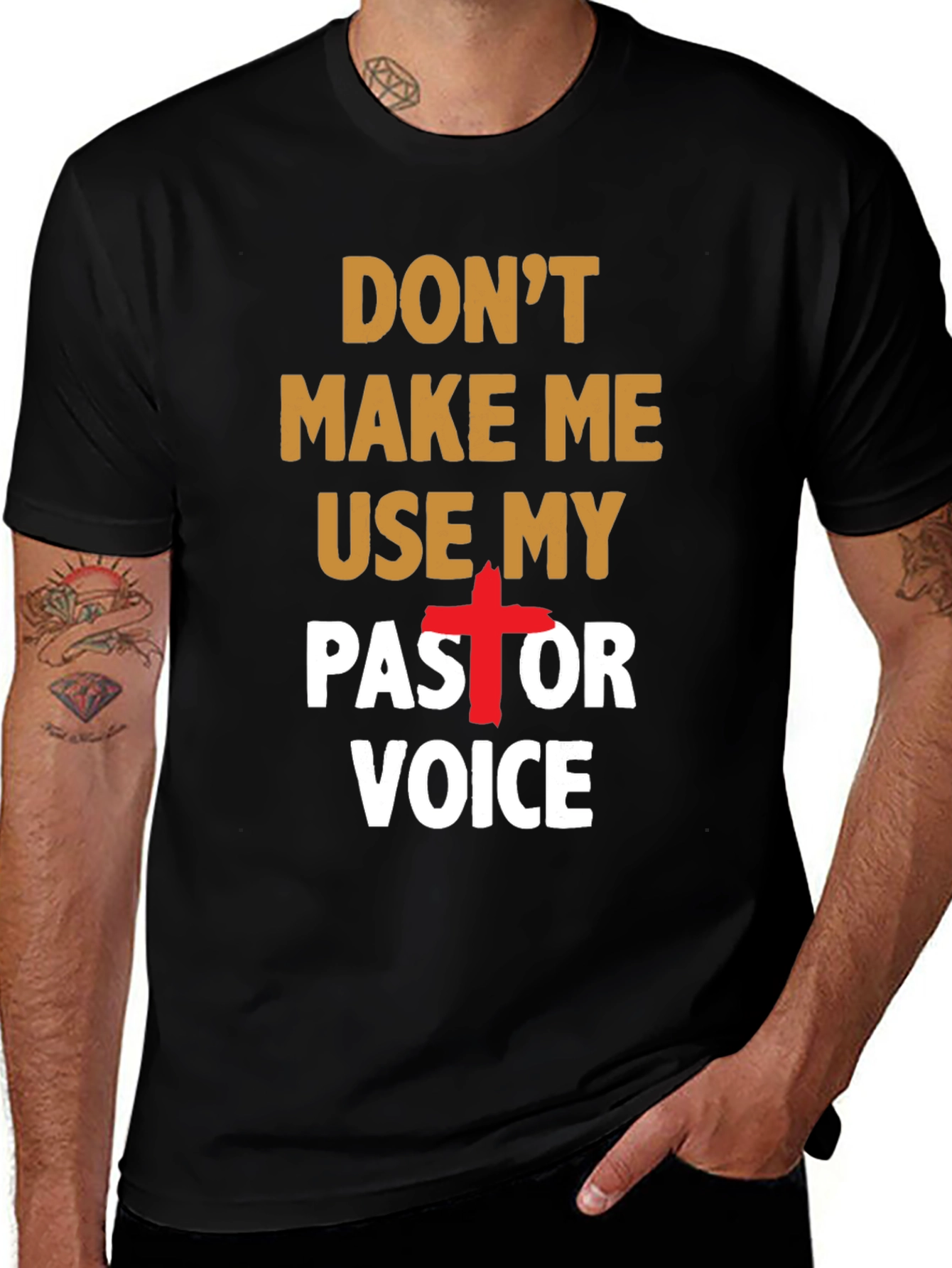 Dont Make Me Use My Pastor Voice T-Shirt