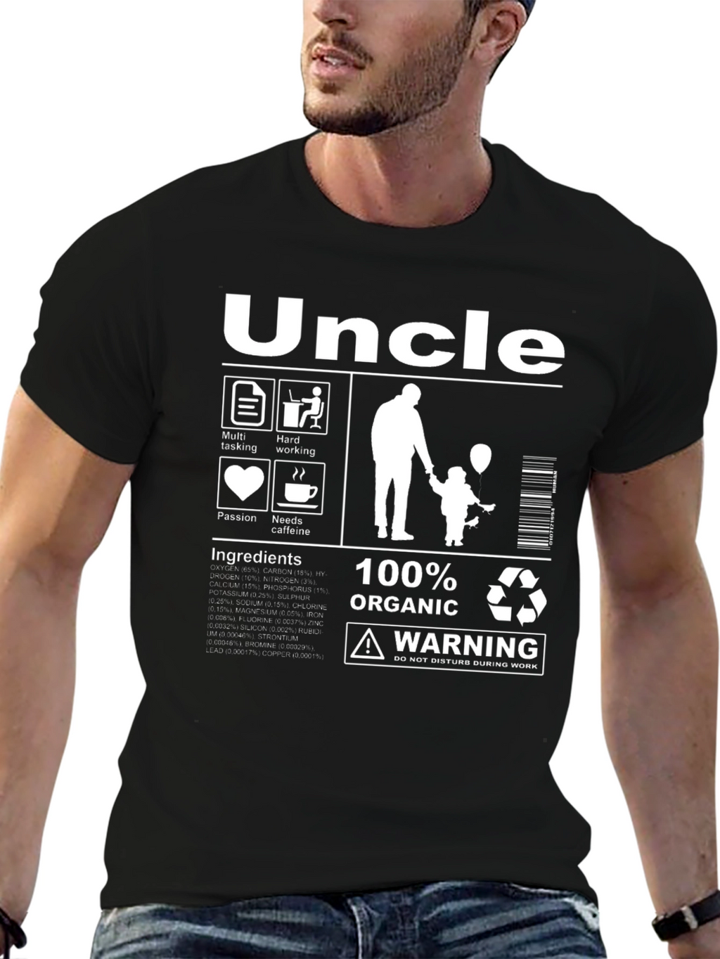 Uncle Organic T-Shirt - Funny Novelty Gift