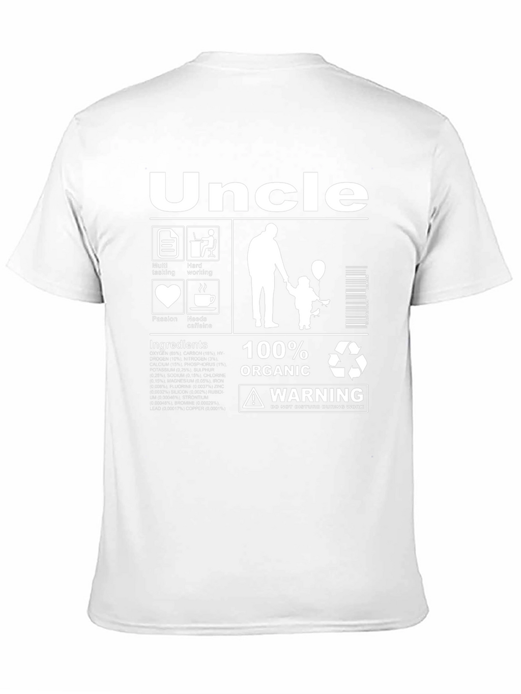 Uncle Organic T-Shirt - Funny Novelty Gift