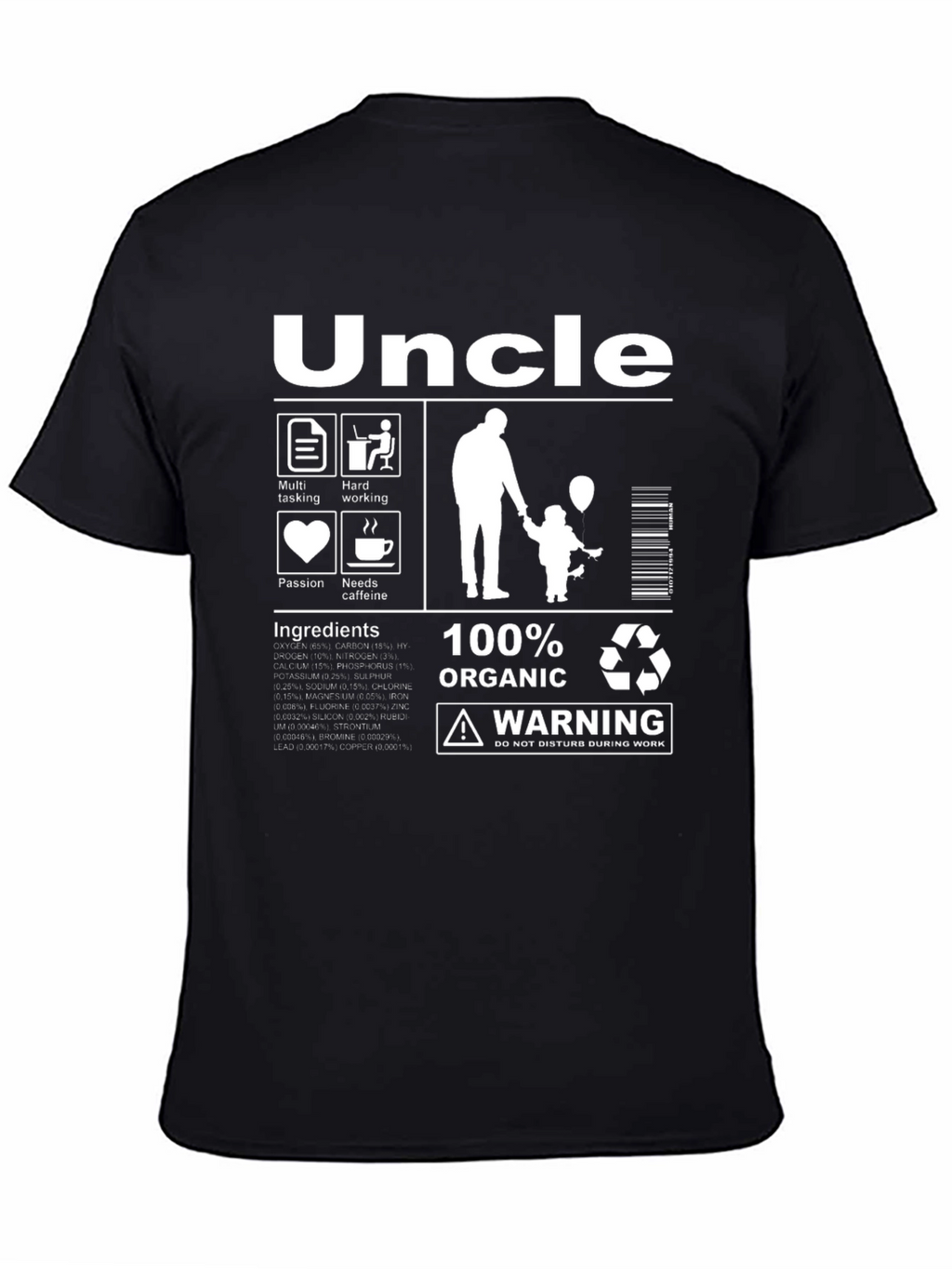 Uncle Organic T-Shirt - Funny Novelty Gift