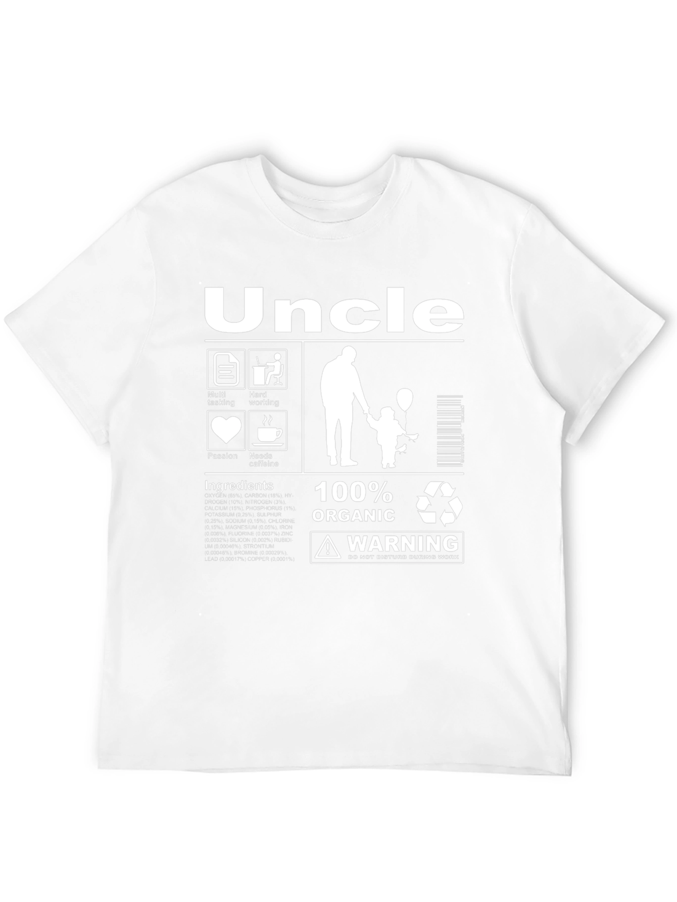 Uncle Organic T-Shirt - Funny Novelty Gift