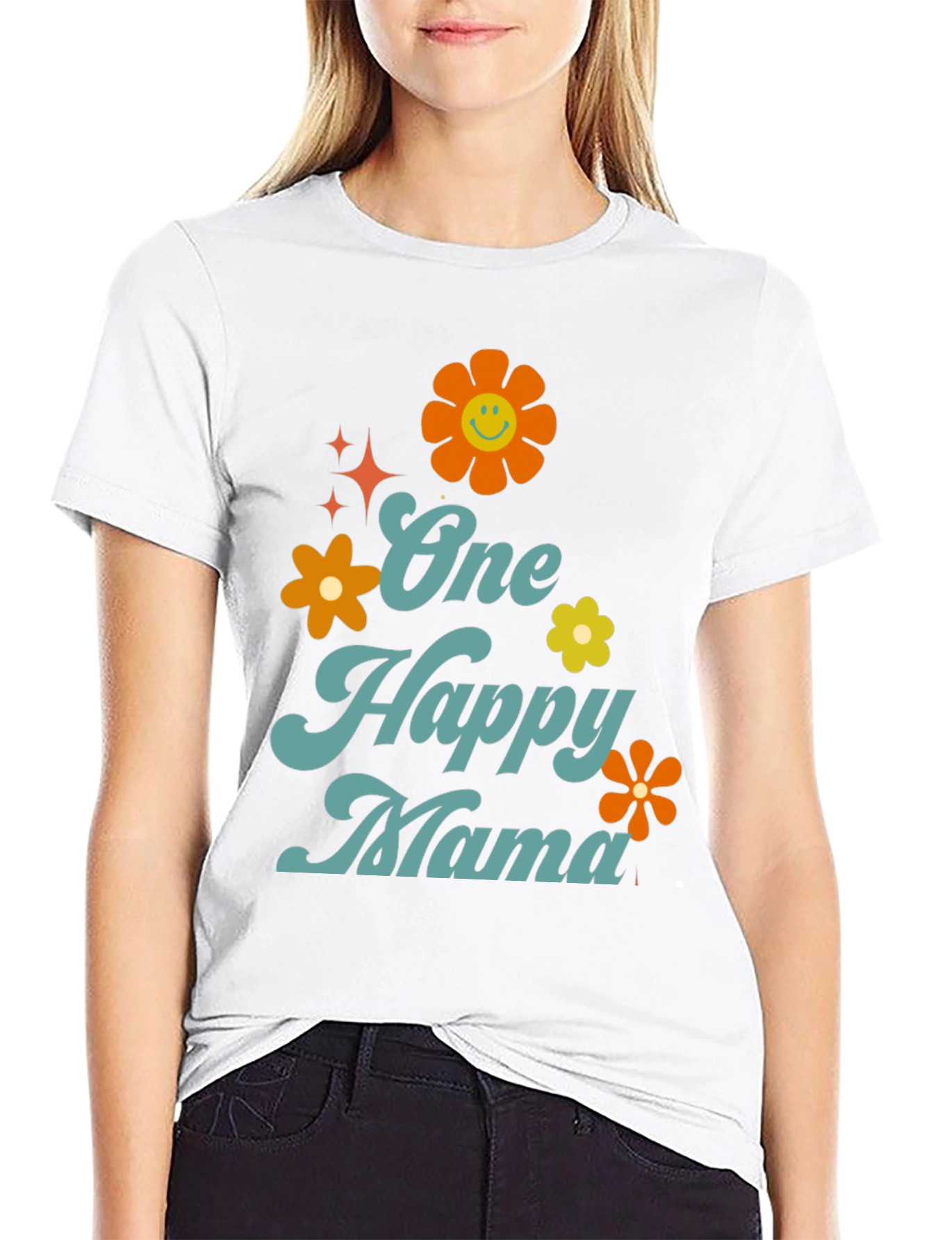 One Happy Mama Graphic T-Shirt
