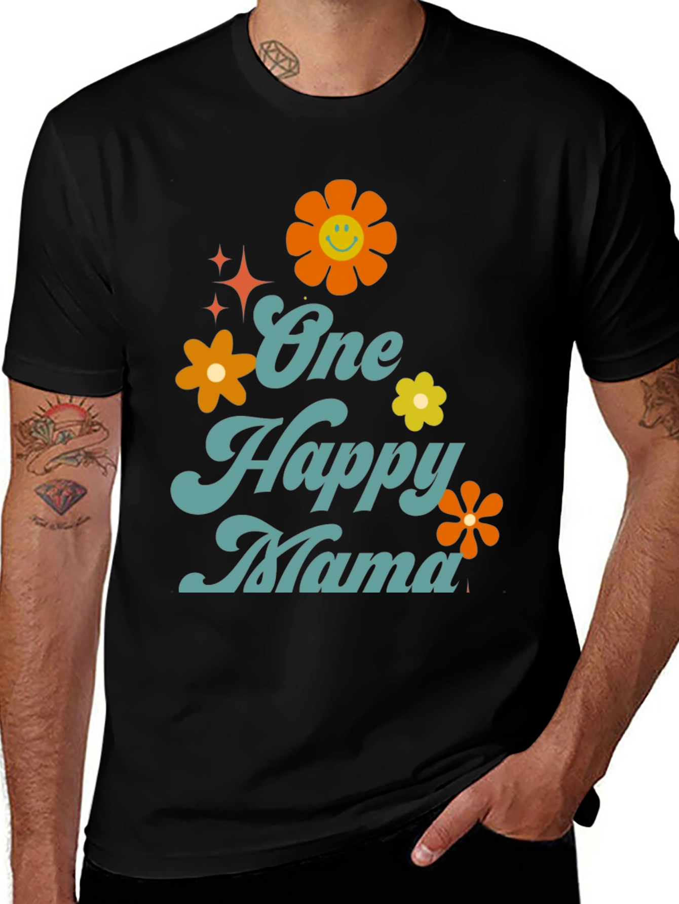 One Happy Mama Graphic T-Shirt