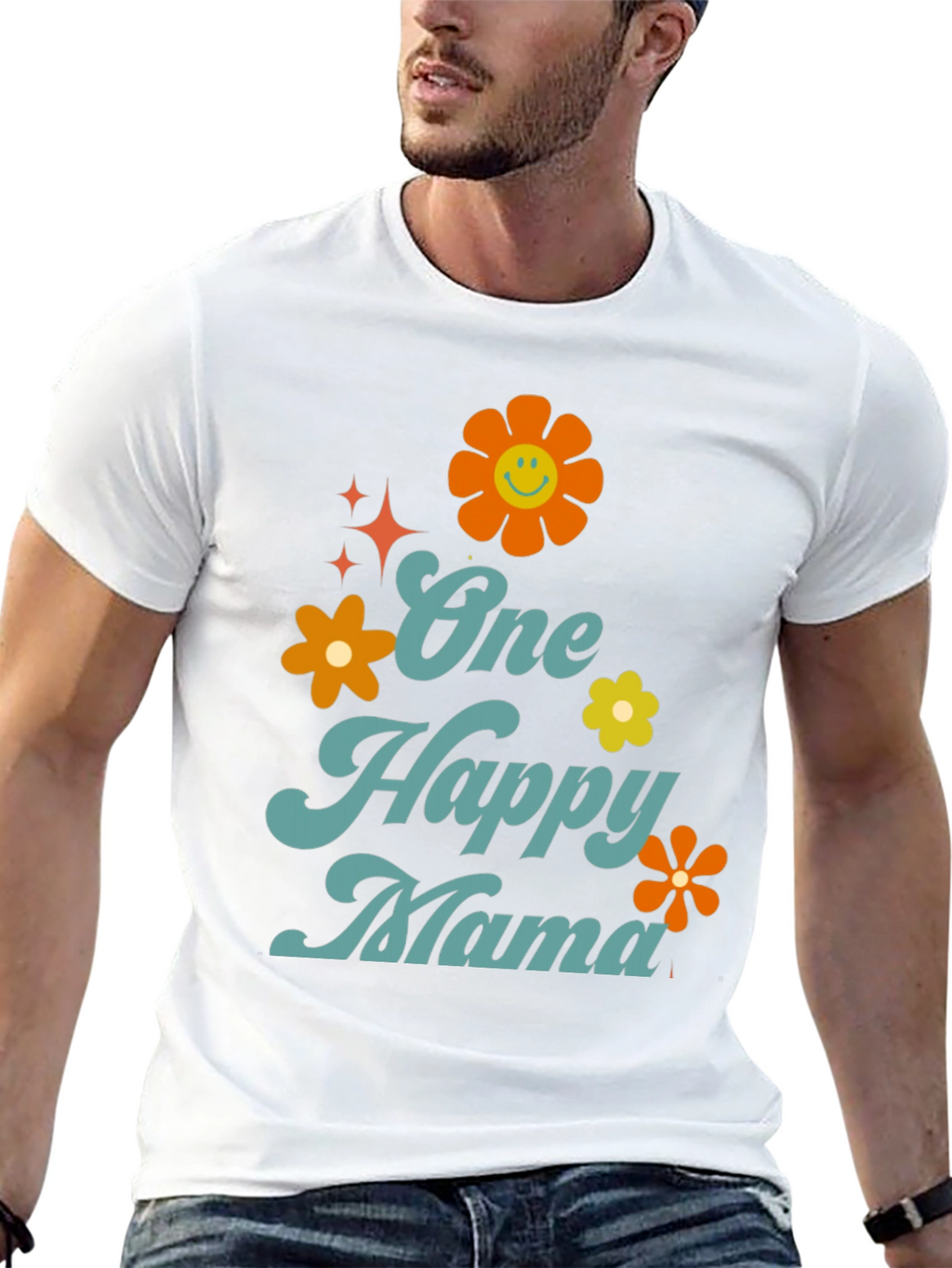 One Happy Mama Graphic T-Shirt