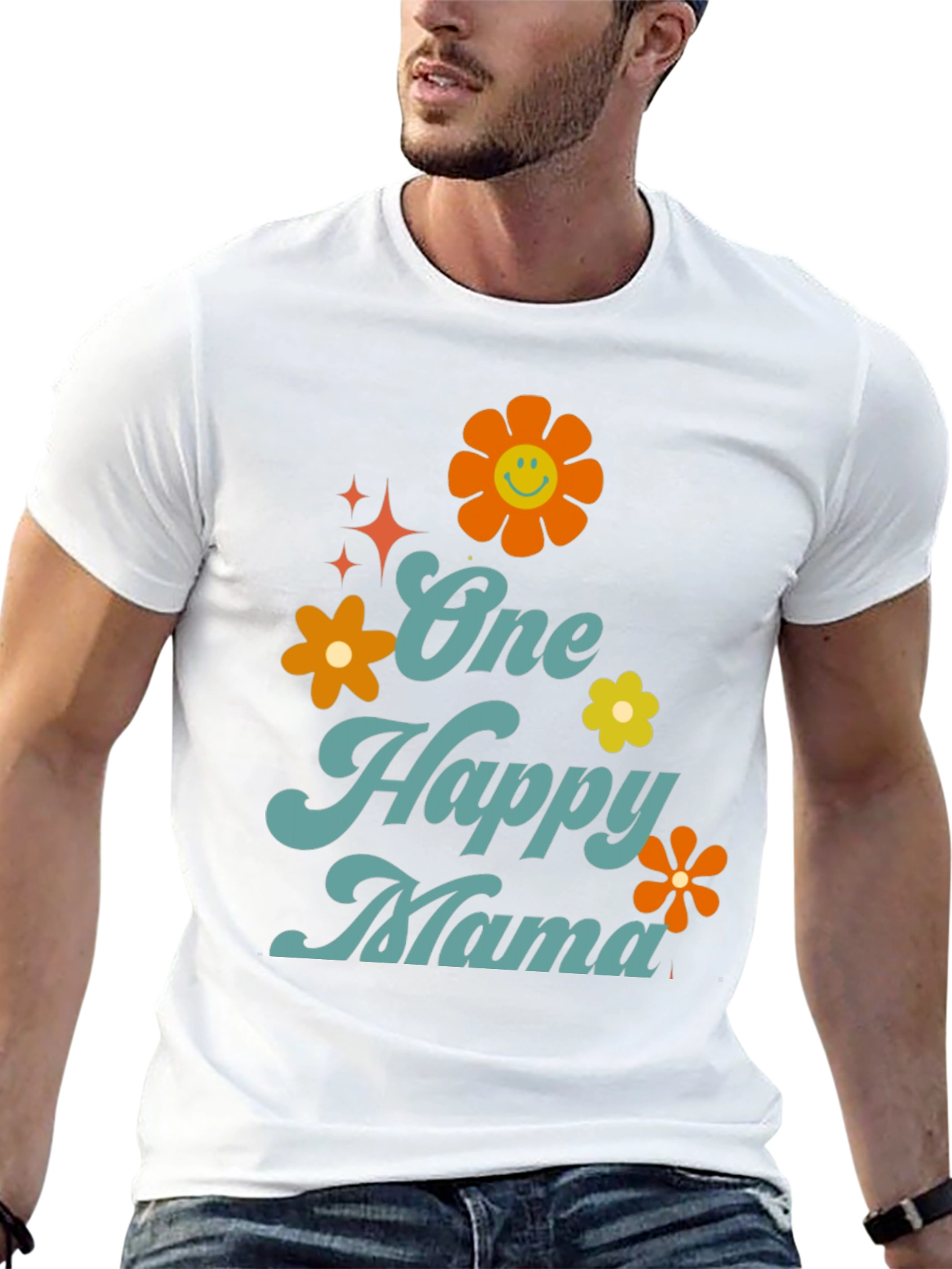 One Happy Mama Graphic T-Shirt