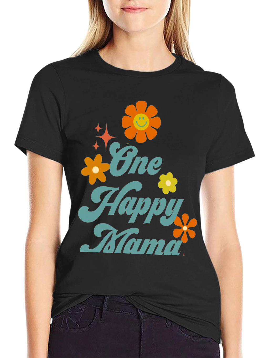 One Happy Mama Graphic T-Shirt