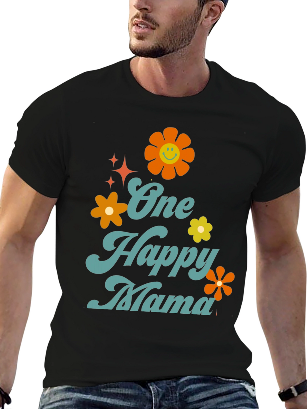 One Happy Mama Graphic T-Shirt