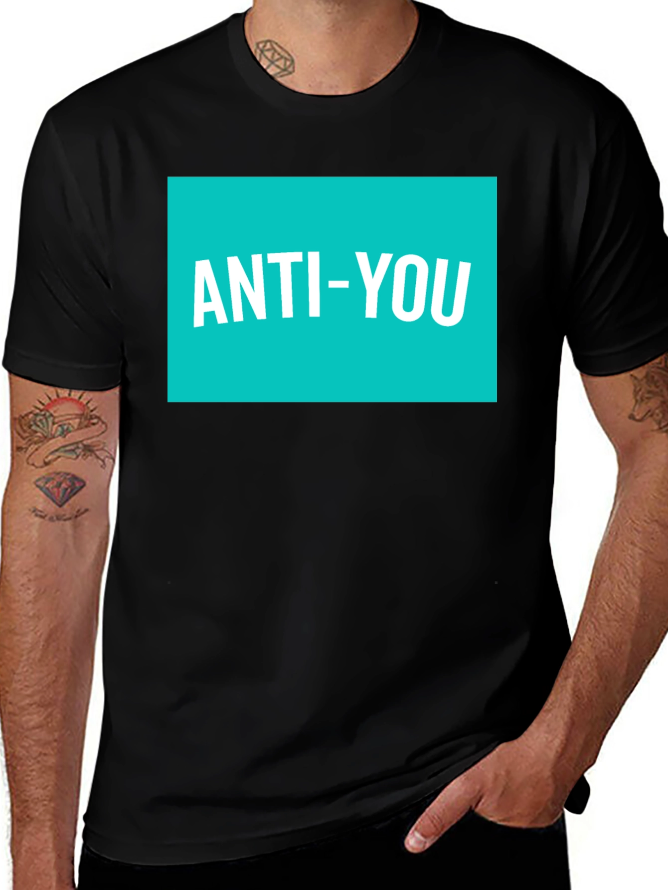 Anti-You Graphic Tee - Modern Statement Shirt