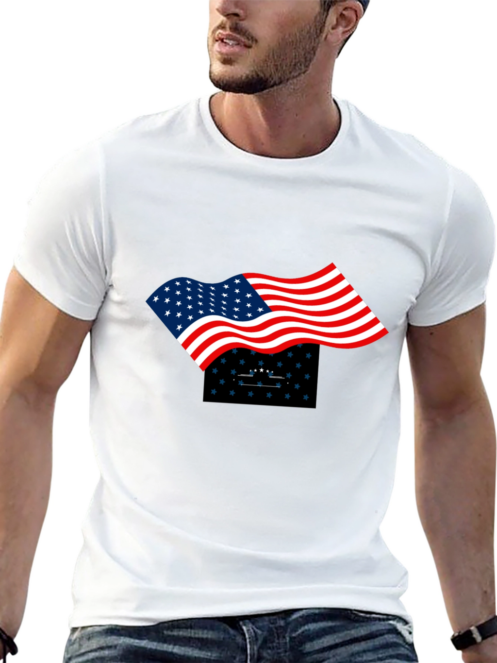 Patriotic Flag Graphic Tee