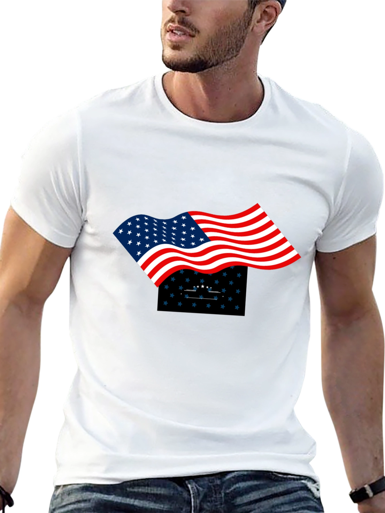 Patriotic Flag Graphic Tee