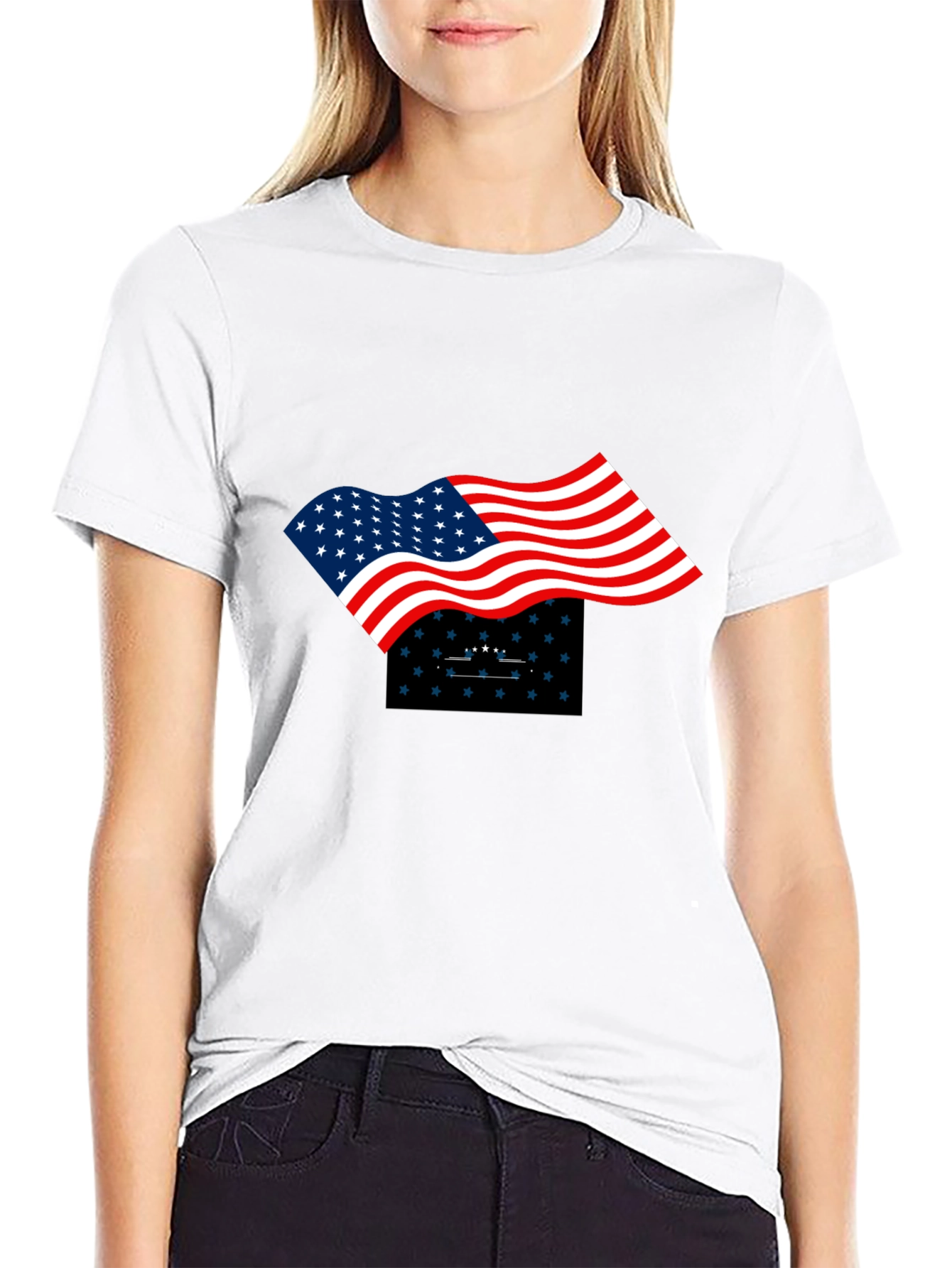 Patriotic Flag Graphic Tee
