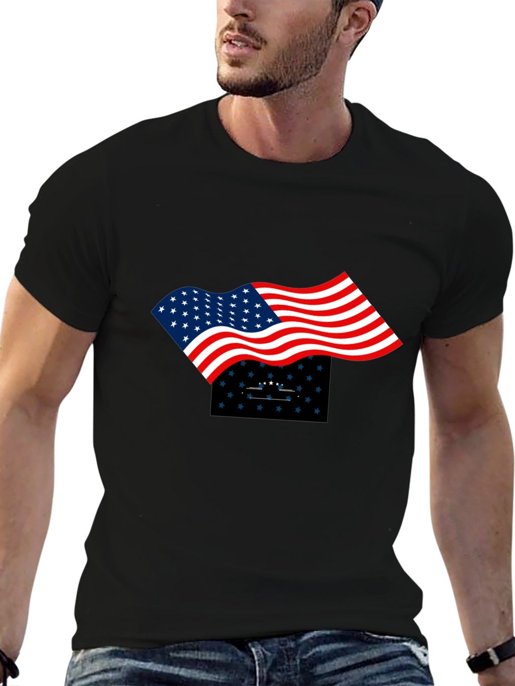 Patriotic Flag Graphic Tee