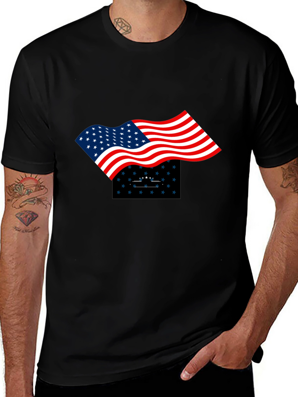 Patriotic Flag Graphic Tee