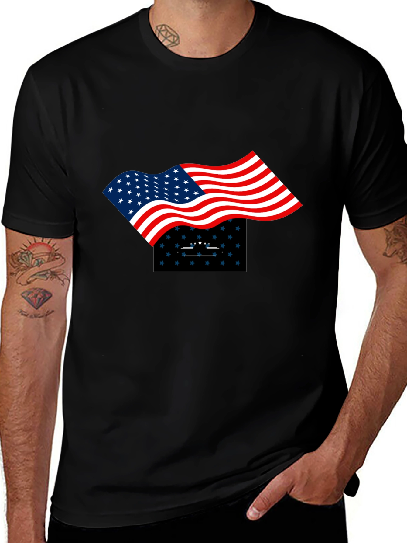 Patriotic Flag Graphic Tee
