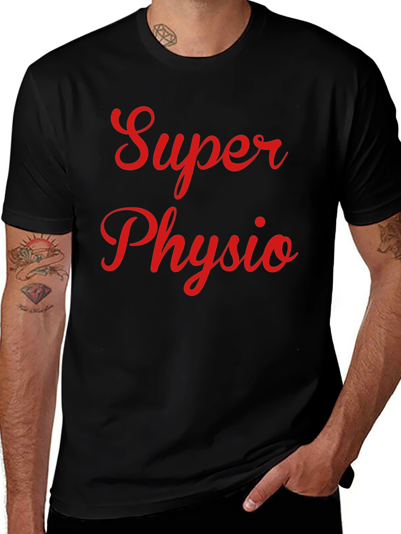 Super Physio T-Shirt - Black Cotton