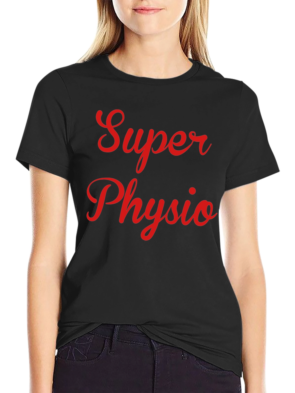Super Physio T-Shirt - Black Cotton