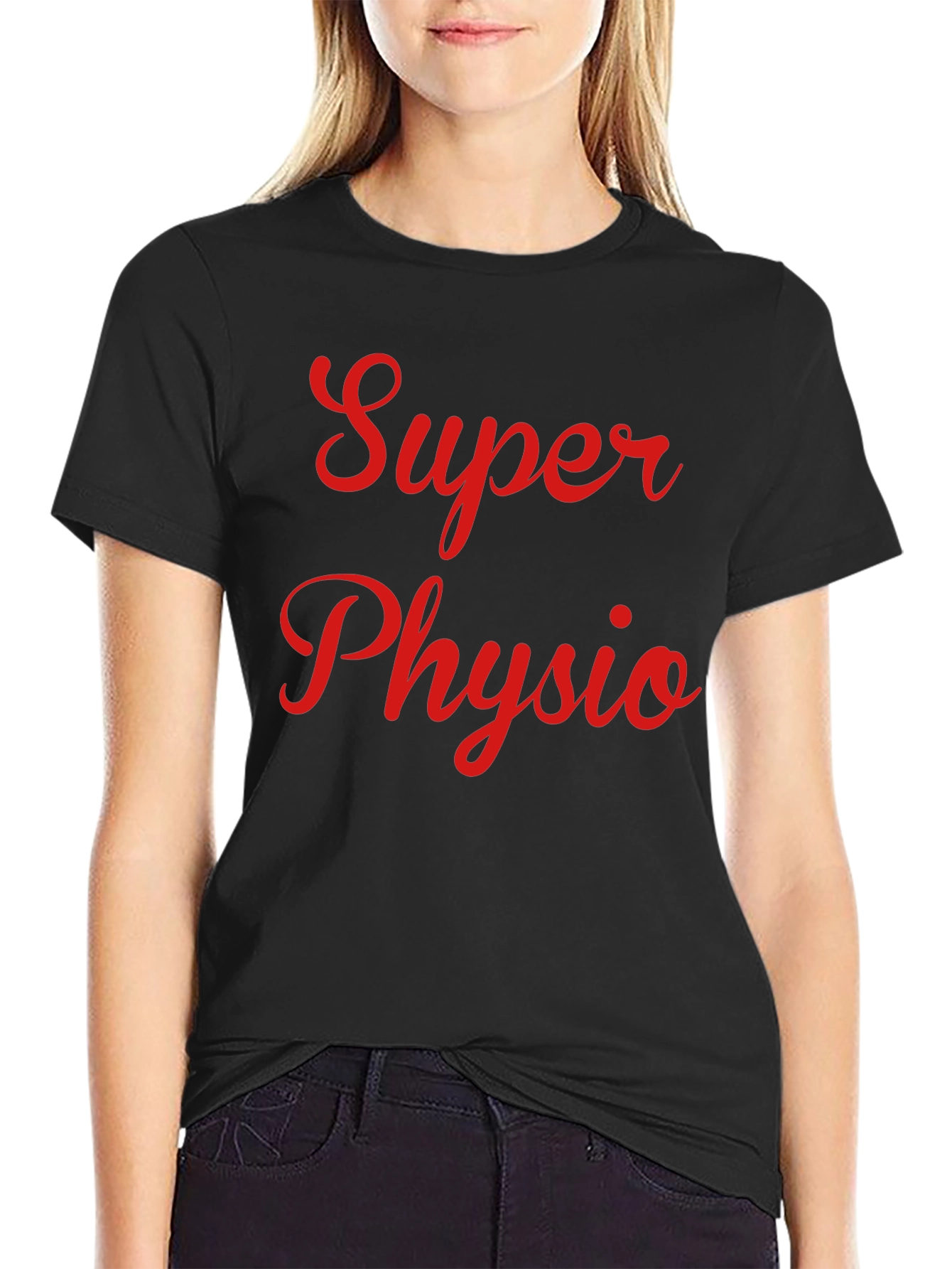 Super Physio T-Shirt - Black Cotton