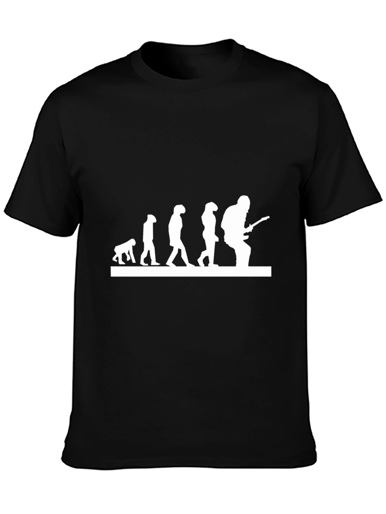 Evolution of Guitarist Graphic Tee - Black