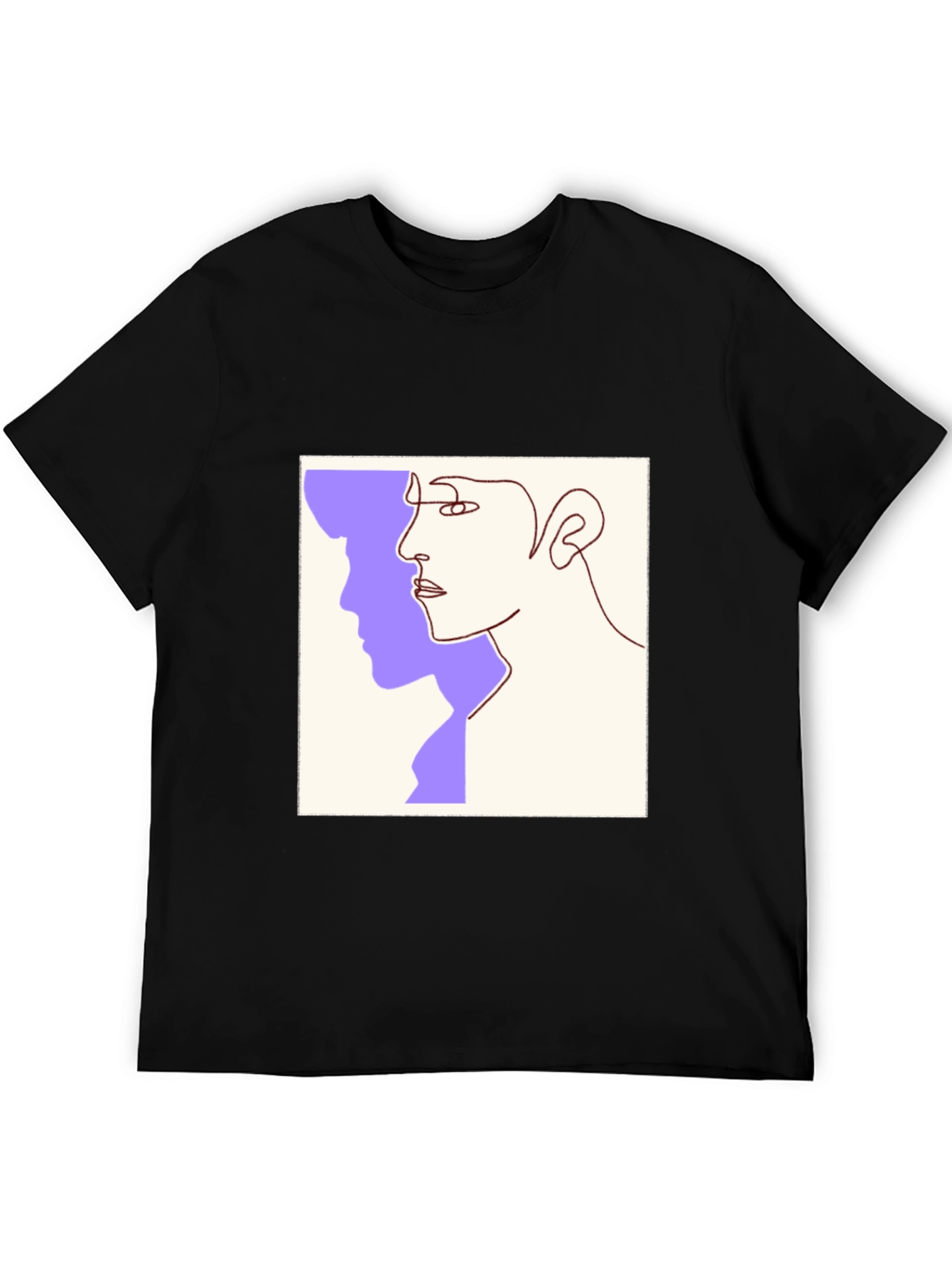 Abstract Face Line Art Graphic Tee