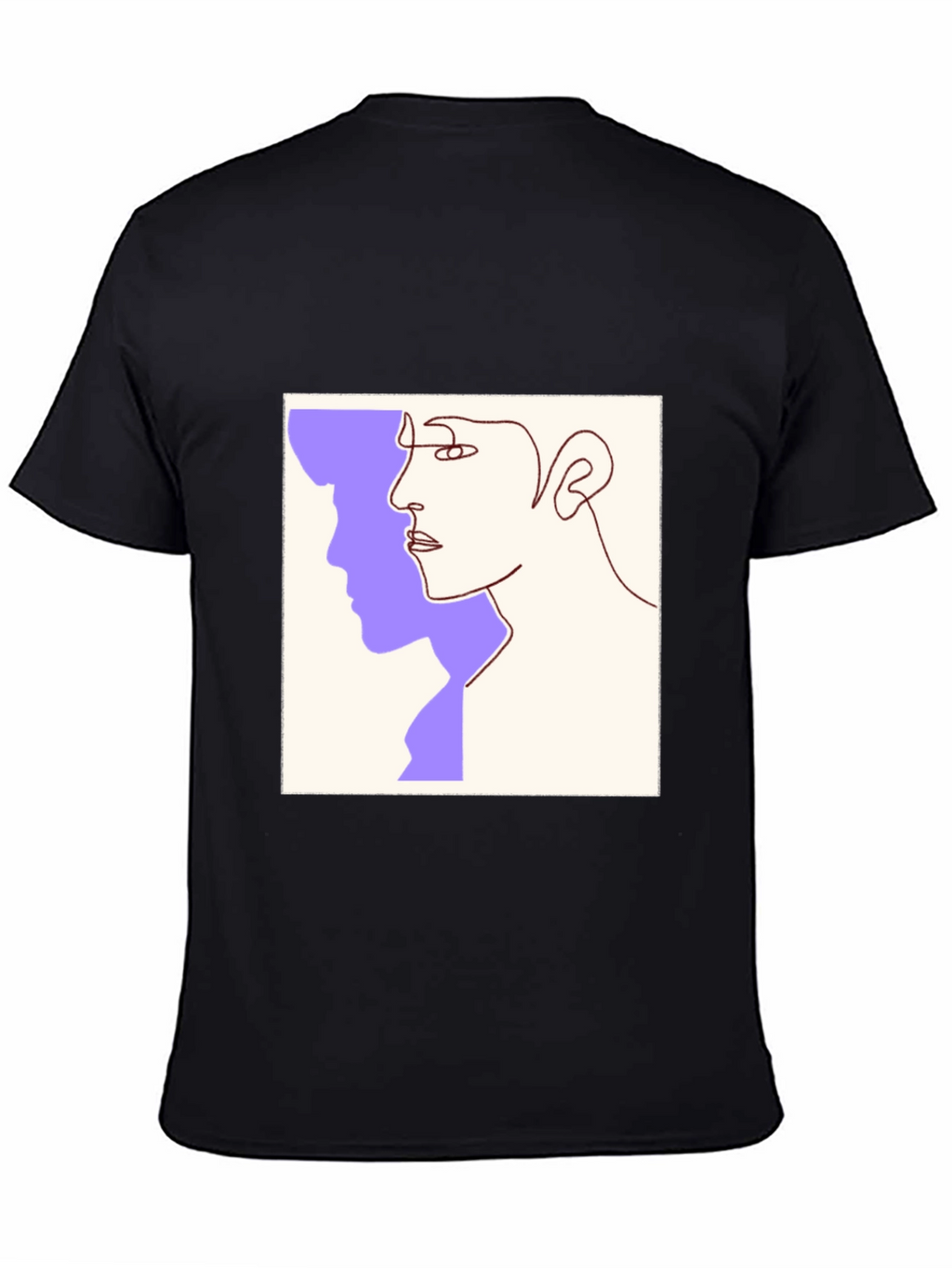Abstract Face Line Art Graphic Tee