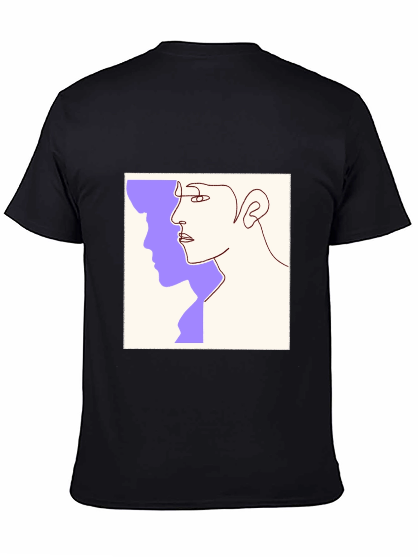 Abstract Face Line Art Graphic Tee