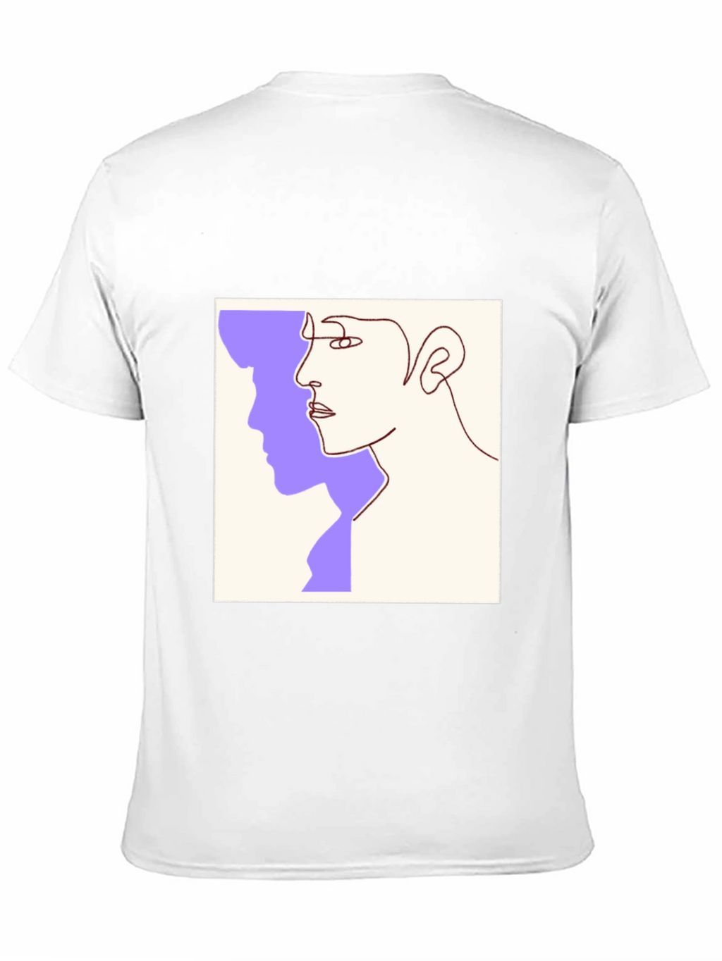Abstract Face Line Art Graphic Tee