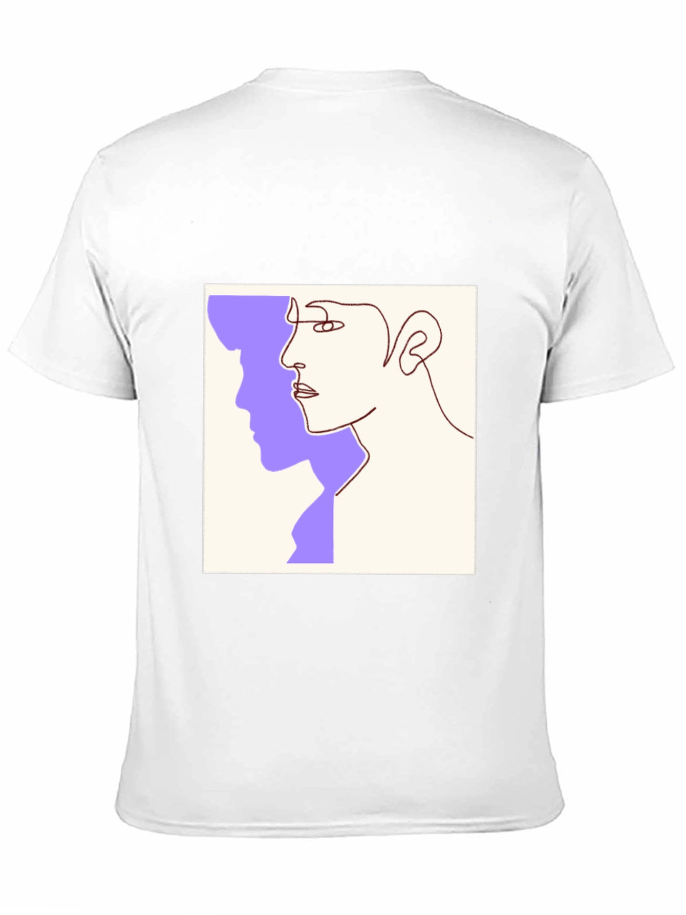 Abstract Face Line Art Graphic Tee