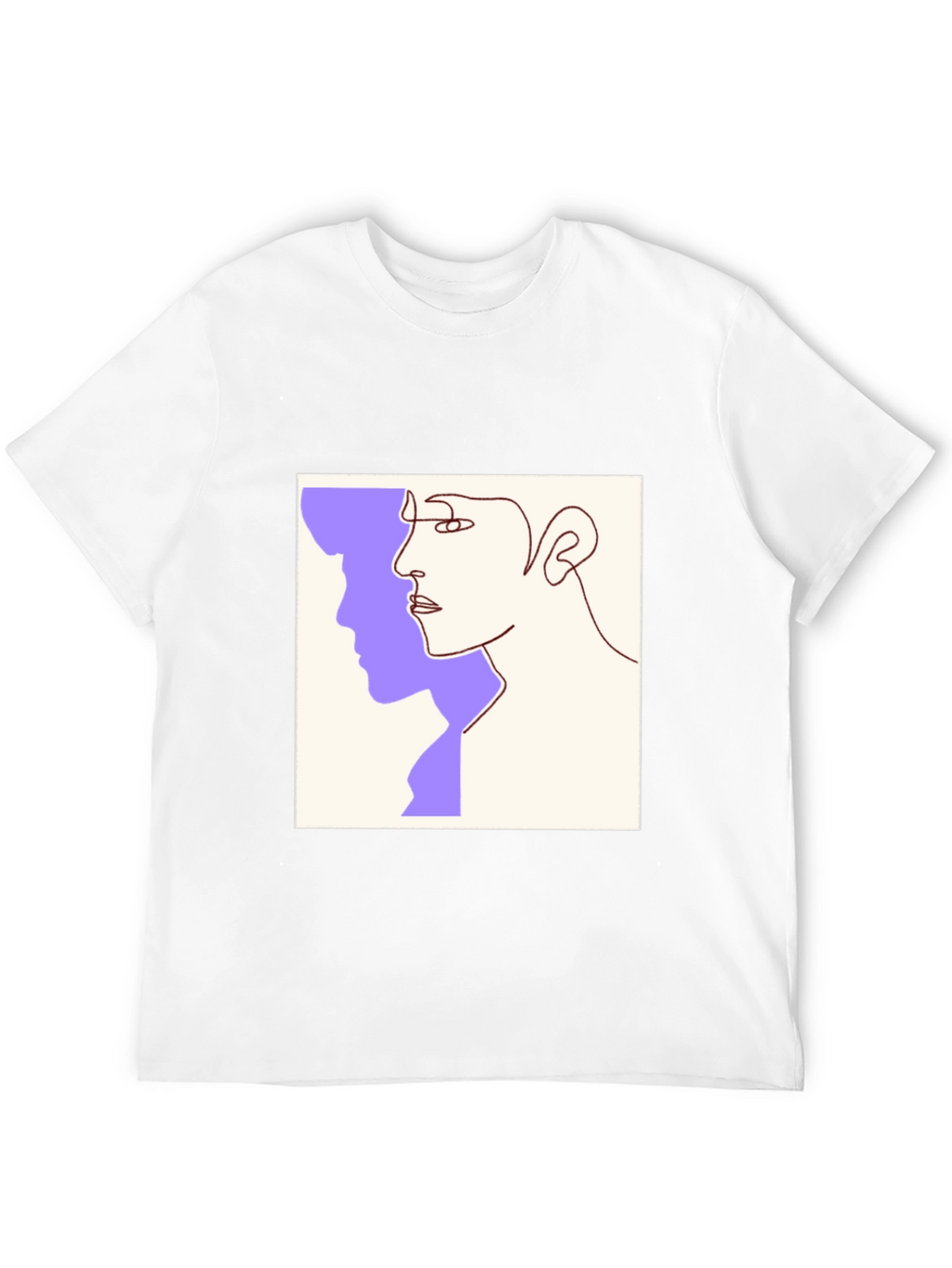 Abstract Face Line Art Graphic Tee