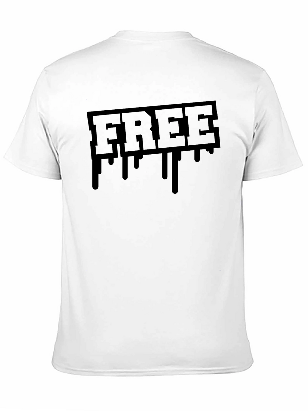 Black Drip FREE Graphic Tee - Streetwear Style