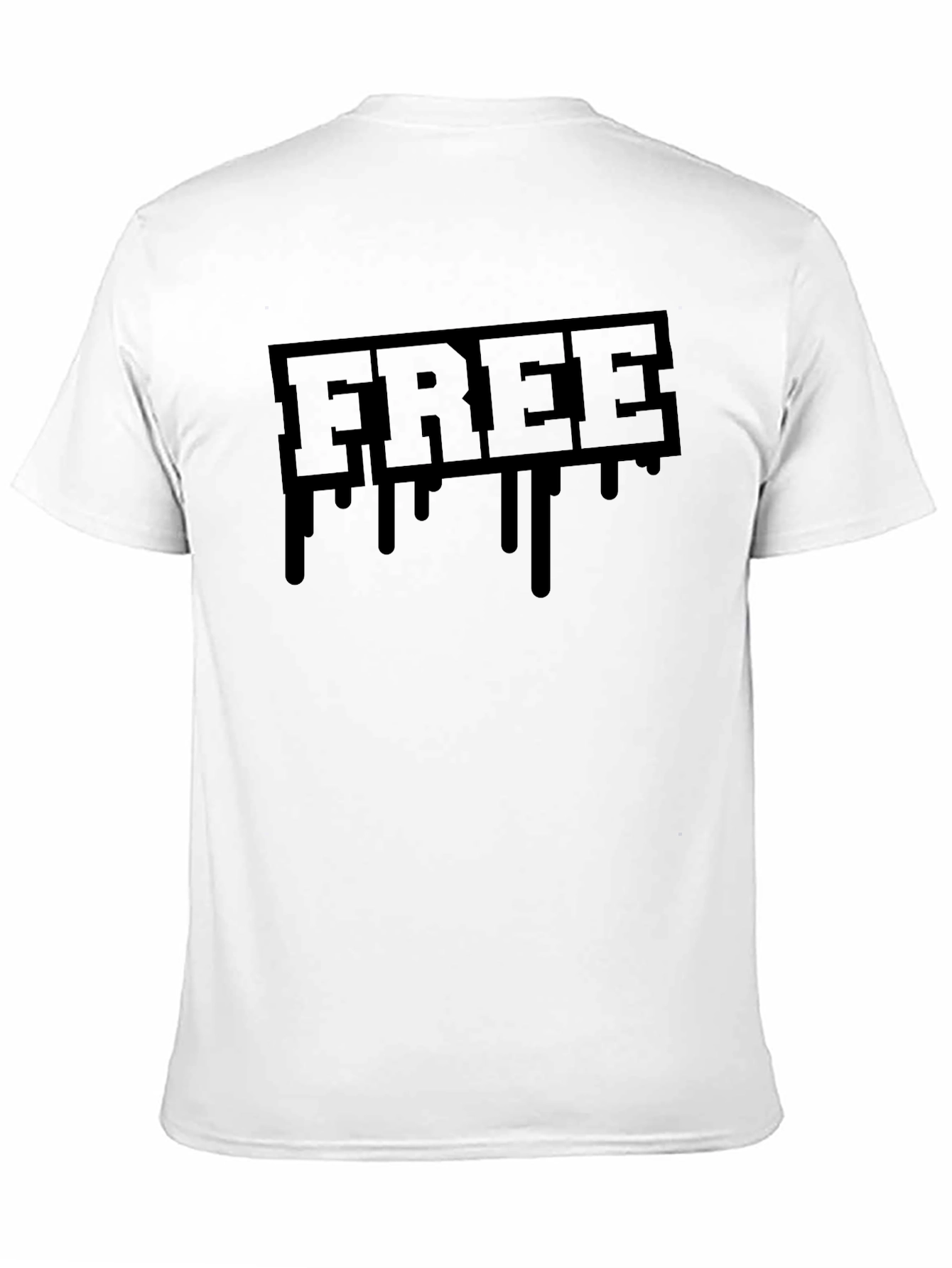 Black Drip FREE Graphic Tee - Streetwear Style
