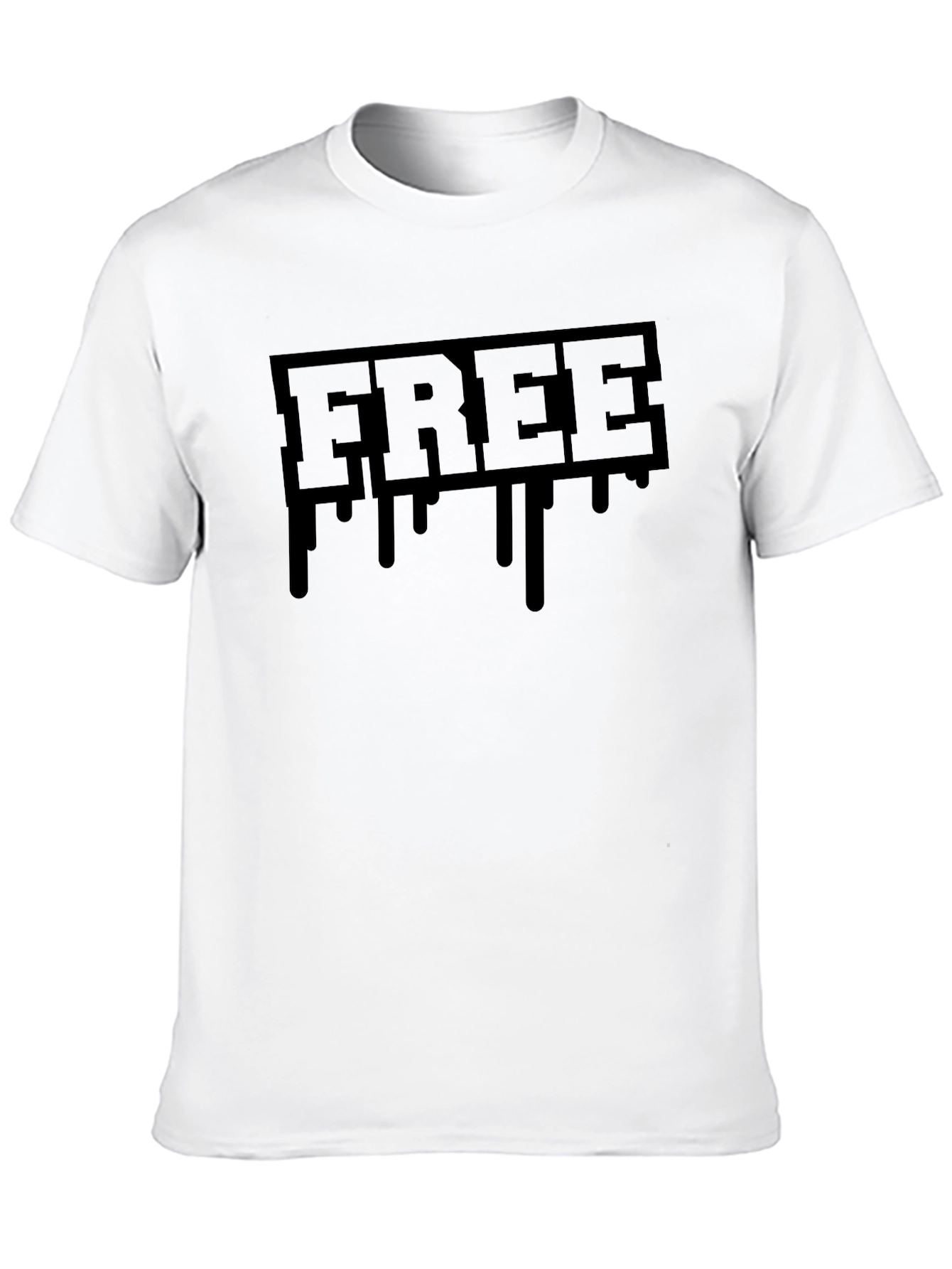 Black Drip FREE Graphic Tee - Streetwear Style