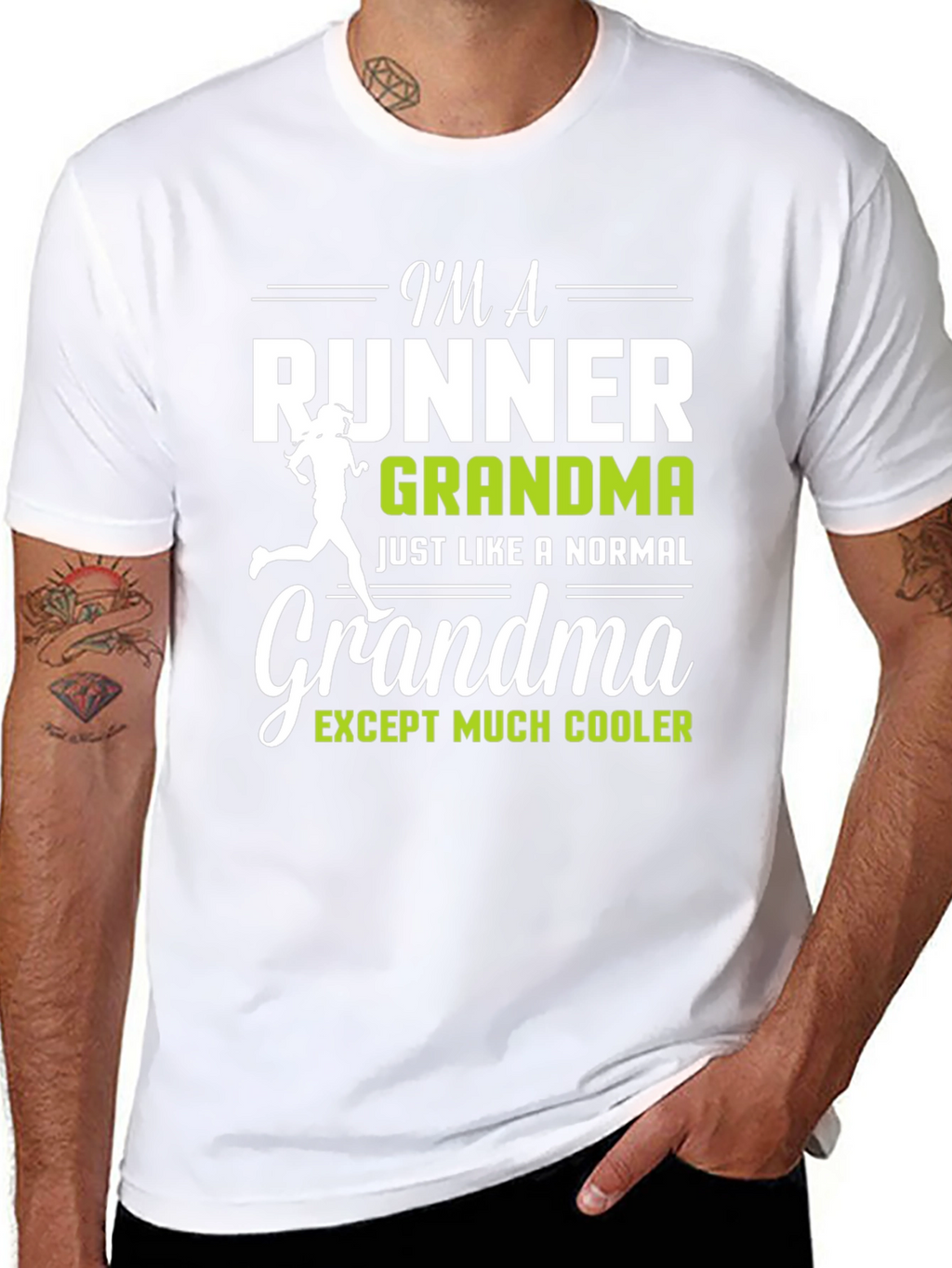 Runner Grandma Graphic T-Shirt - Funny Running Gift