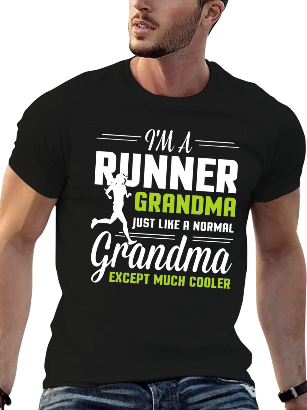 Runner Grandma Graphic T-Shirt - Funny Running Gift