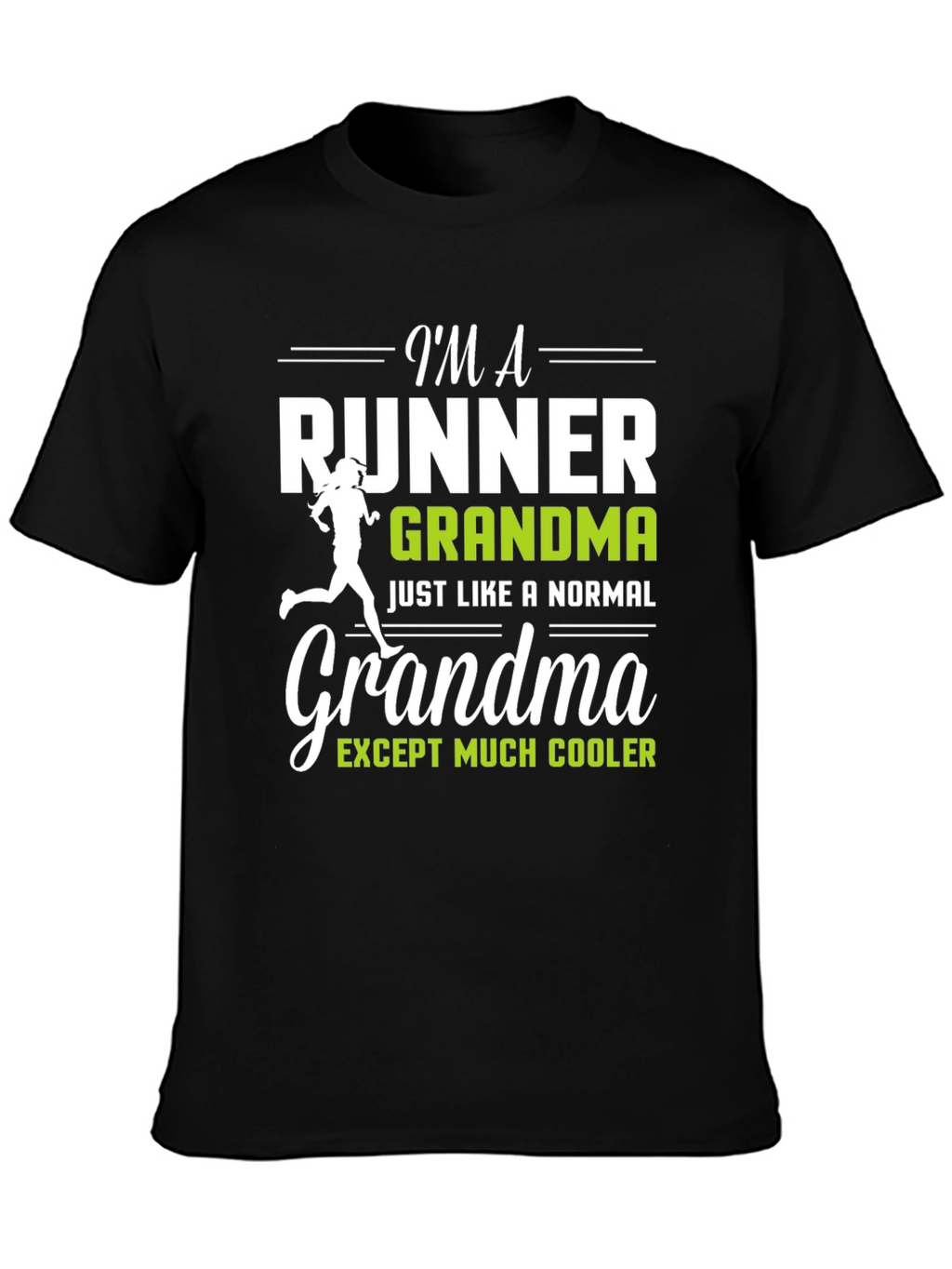 Runner Grandma Graphic T-Shirt - Funny Running Gift