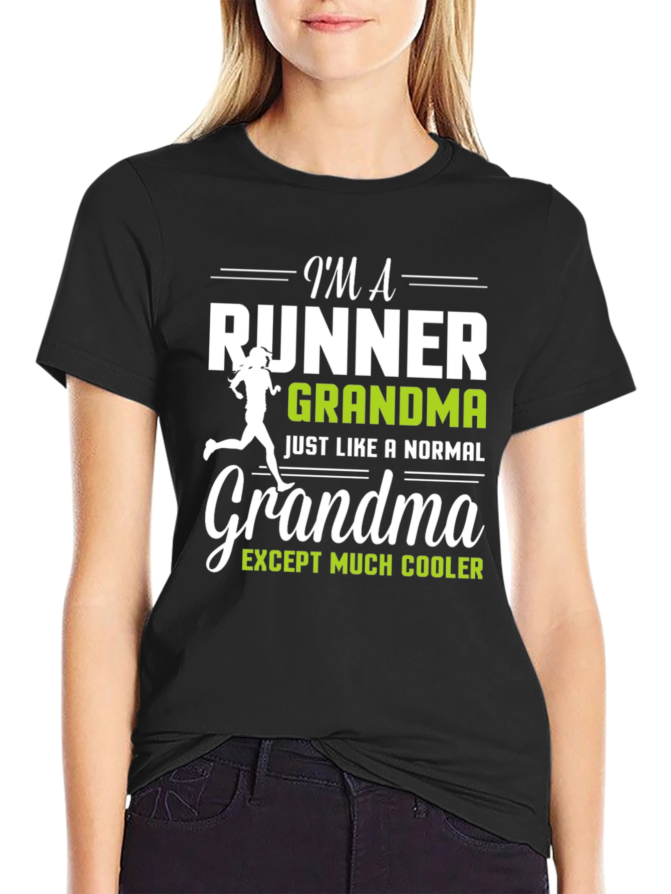 Runner Grandma Graphic T-Shirt - Funny Running Gift