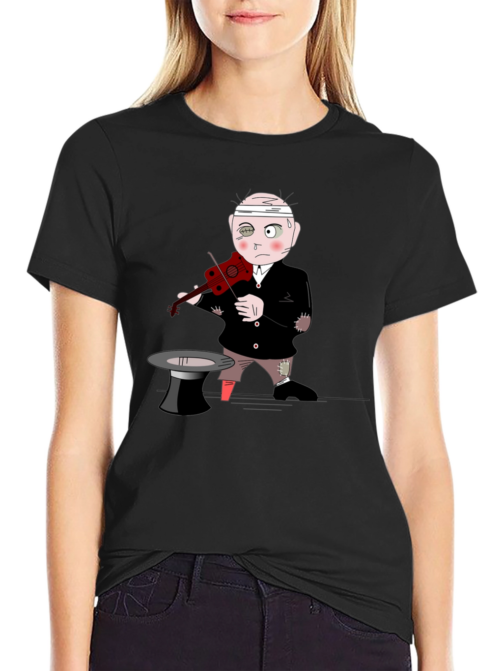 Cartoon Musician T-Shirt