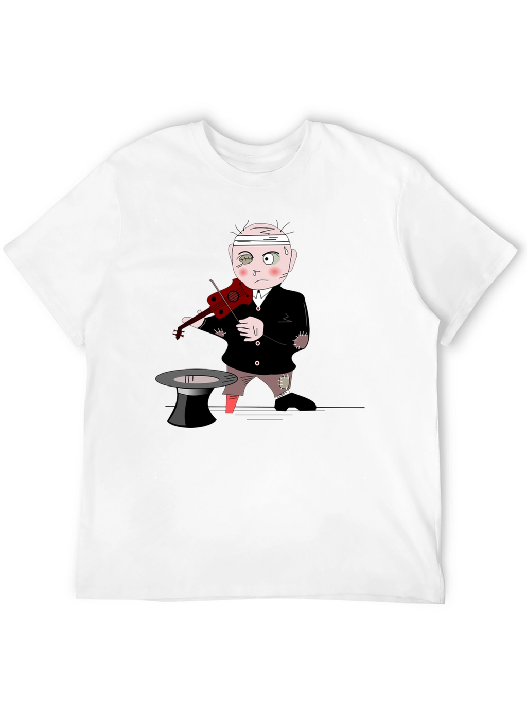 Cartoon Musician T-Shirt